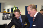 Geoff Barton and HRH Duke of Edinburgh